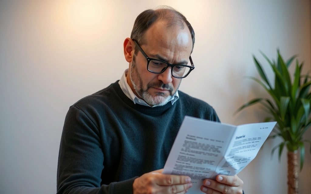 Osoba czytająca dokumenty, symbolizująca akceptację warunków